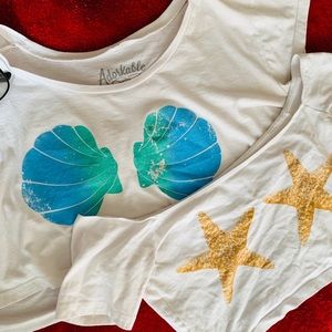 Adorkable Apparel Mermaid Crop tip Bundle